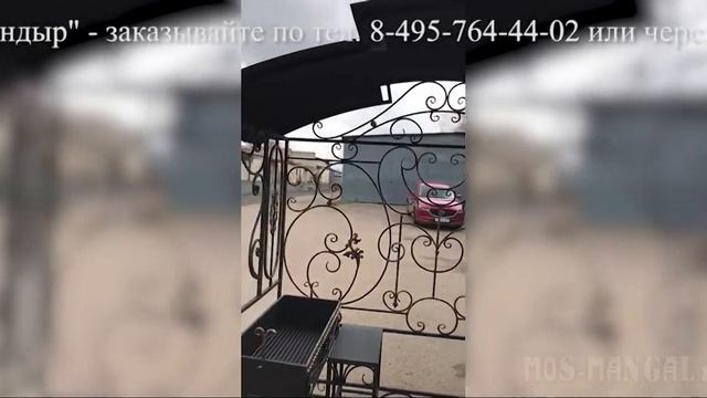 Мангал "Дачный сезон под тандыр" с выдвижной жаровней и выдвижным столом смотреть онлайн