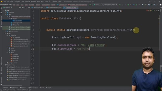 Class 588 - Creating Fake Info For Data Objects | Android App Development Complete Course In Hindi смотреть онлайн