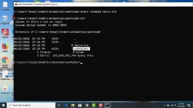 How to Create, Rename and Delete any folder/file using Command Prompt смотреть онлайн