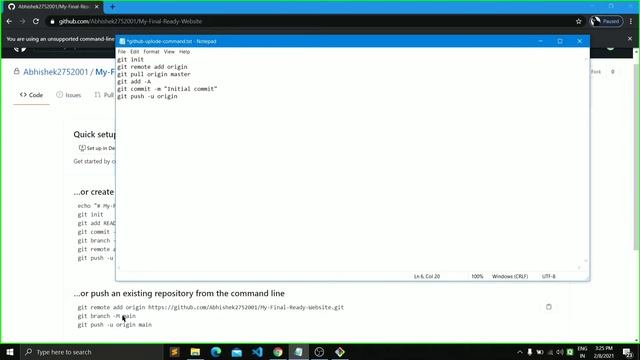 How to upload files on"GitHub" using gitbash смотреть онлайн