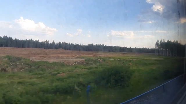 Станция Шиес из окна поезда смотреть онлайн