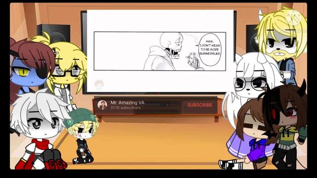 Undertale react to the bad time trio смотреть онлайн