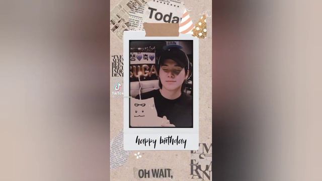 Happy Birthday Suga #tiktok#birthday edits#suga смотреть онлайн