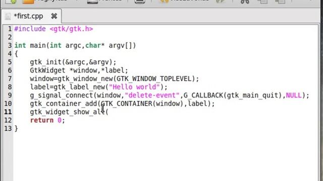 GTK+ tutorial 2 - label смотреть онлайн