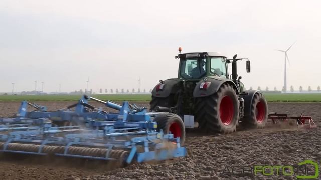 Fendt 939 Vario & Lemken Gigant 800 Kompaktor Preparing Land