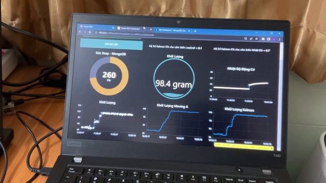 [2023-07-23] test cân động dùng Kalman filter K% trên Node Red và MongoDB Chart смотреть онлайн