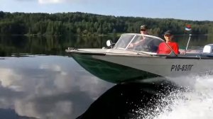 лодка Днепр под мотором Honda 30л.с.