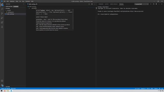 ✅ "HELLO WORLD" (Hola Mundo) | Primer Programa en Python ? смотреть онлайн