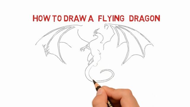 Dragon Sketch Picture | How to Draw a Dragon latest video demo tutorial смотреть онлайн
