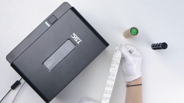 Принтер этикеток TSC TE200 — установка этикеток и калибровка принтера смотреть онлайн