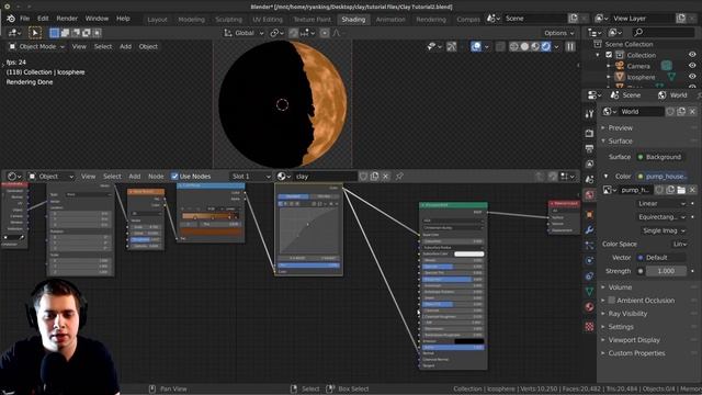 Procedural Clay Shader (Blender Tutorial) смотреть онлайн