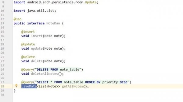 Room + ViewModel + LiveData + RecyclerView (MVVM) Part 3 - DAO & ROOM DATABASE - Android Tutorial
