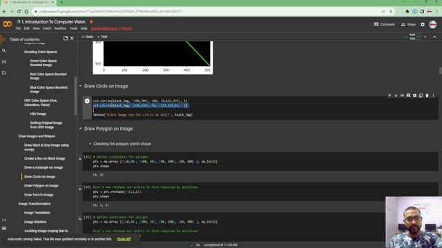 4. Mastering Computer Vision with #OpenCV : Draw Lines, Shapes and Text On Images смотреть онлайн