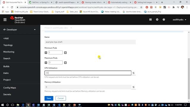 Redhat OpenShift HPA Horizontal PoDs Autoscaler feature (HPA) demo in 15mins смотреть онлайн