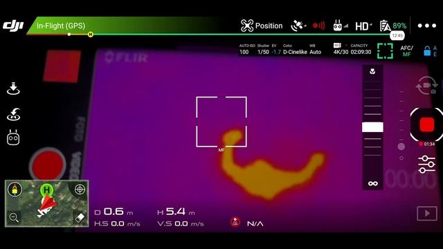 DJi Mavic with (thermal) FLiR camera streaming down to the controller without any modifications ... смотреть онлайн