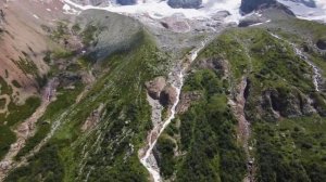 Водопад три сестры. Дигорское ущелье. Северная Осетия