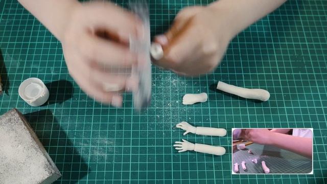 ШАРНИРНАЯ КУКЛА УРОК 2 ЧАСТЬ 8 - шарниры на кистях и стопах смотреть онлайн