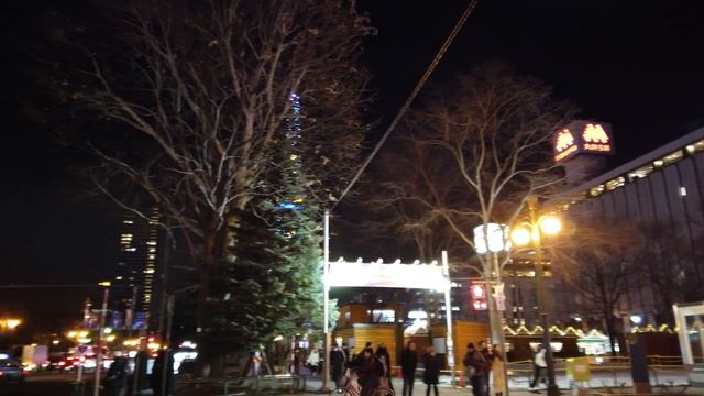 【4K】Sapporo sta to Oodori park in winter /Sapporo, Hokkaido, Japan смотреть онлайн