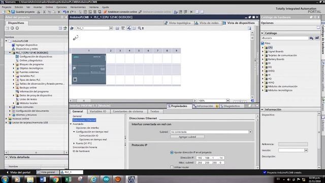 PLC Siemens 1200 To Arduino Ethernet Shield