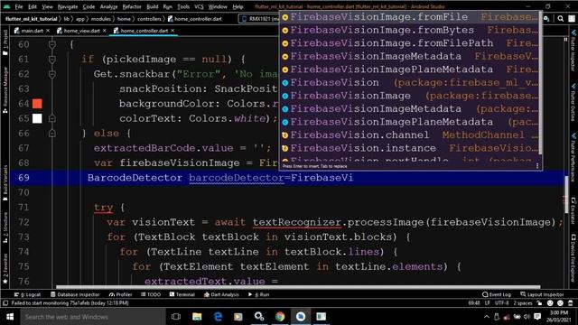 #37 || Barcode Detector using Firebase ML Kit and GetX смотреть онлайн