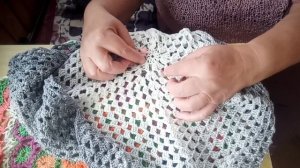 #кардиган из двух шестиугольников, начало, часть первая