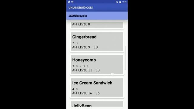 Android | RecyclerView with JSON смотреть онлайн