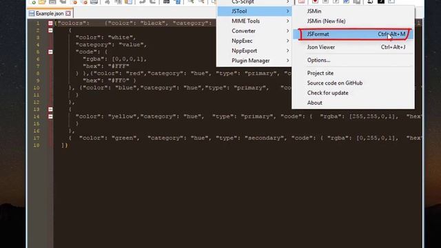 How To Format A JSON File in Notepad++ смотреть онлайн