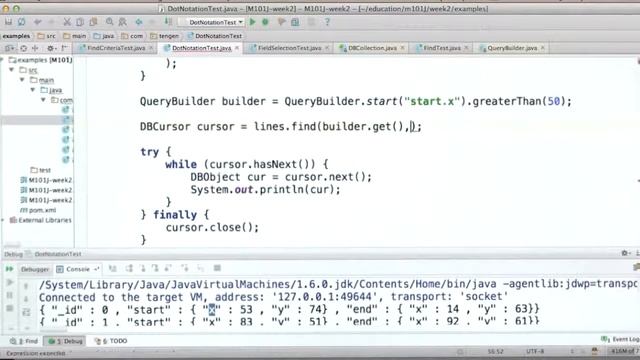 m101j 11 dot notation смотреть онлайн