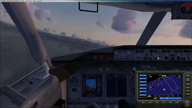 Boeing737 800 (дефолт) полёт по кругу