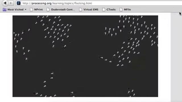 boids flocking in processing смотреть онлайн