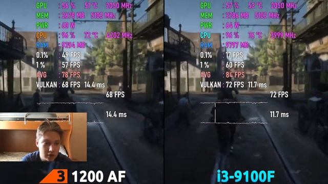 I3 9100F VS R3 1200AF/Райзен смог? смотреть онлайн