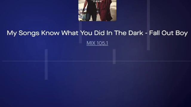 Fall out boy - My songs know what you did in the dark смотреть онлайн