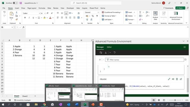 How to use the Advanced Formula Environment in Excel смотреть онлайн
