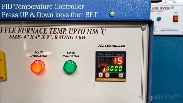 Muffle Furnace (4x4x9) 1000°C Working смотреть онлайн