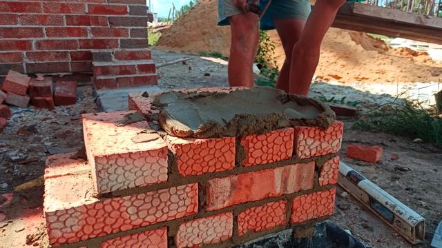 кладка угла в кирпич на полтора,мастер классы от нивка.. смотреть онлайн