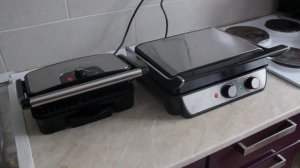 Приготовление стейка из свиной шейки на электрогрилях KITFORT 1628 и 1630