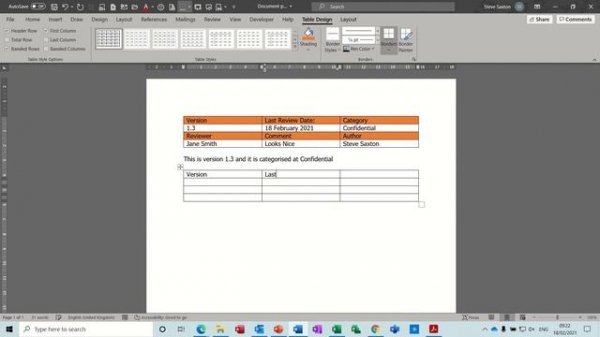 How to use document properties in Microsoft Word to automate inputs. Doc properties
