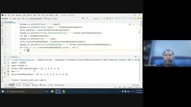 Java Training Session 23 Find the max occurrence digit of primitive int number, Convert int to int[ смотреть онлайн