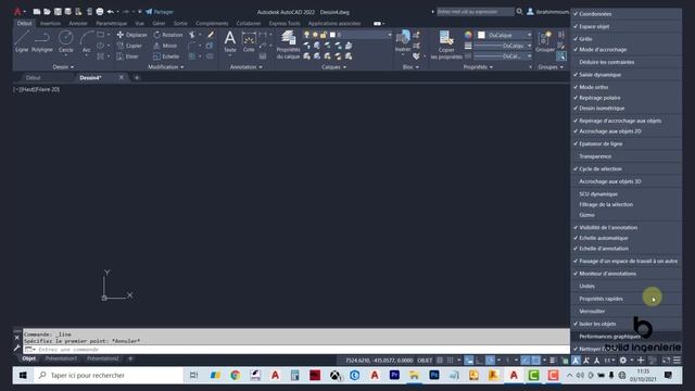 Les lignes sur Autocad смотреть онлайн