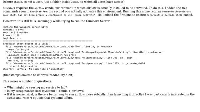 Using systemd to run airflow inside conda environment смотреть онлайн