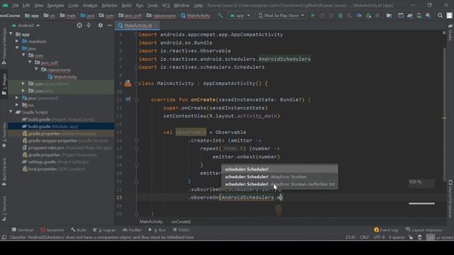 RxJava con Kotlin en Android Studio - Operador Create смотреть онлайн