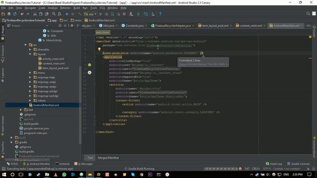 Firebase Recyclerview with Firebase Database and Storage part 4 смотреть онлайн