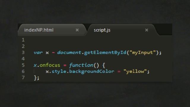 Javascript - Les événements onfocus et onblur смотреть онлайн