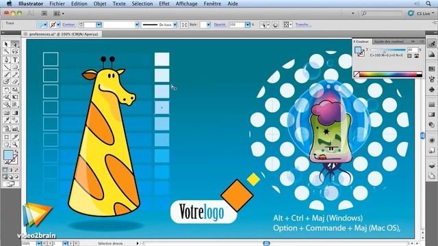 Adobe Illustrator CS5 : Préférences générales d'Illustrator смотреть онлайн