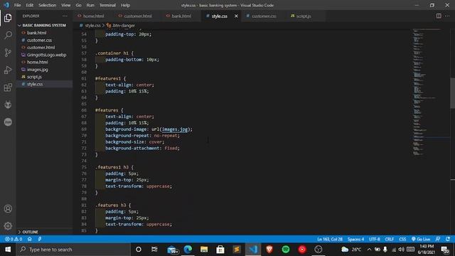 Sparks Foundation Task : Basic Banking System смотреть онлайн