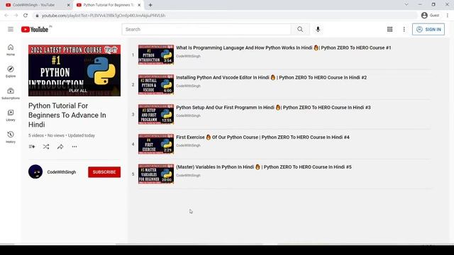 Variables Exercise ? | Python ZERO To HERO Course In Hindi #6 смотреть онлайн