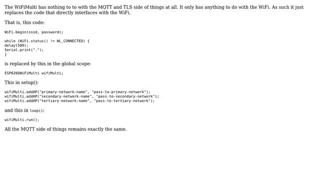 Arduino: Mosquitto TLS over WifiMulti on ESP8266 (3 Solutions!!) смотреть онлайн