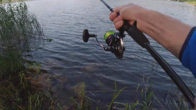 Ловля окуня на вертушки. Спиннинг с берега. смотреть онлайн