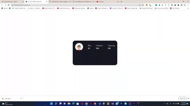 Tailwind CSS Tutorial #1 - Profile Card смотреть онлайн