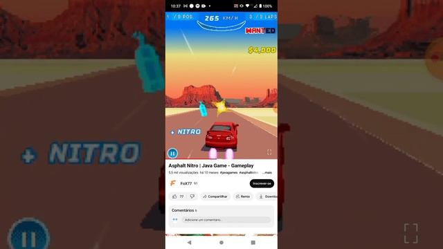 Reagindo a pior versão do Asphalt Nitro (Asphalt Nitro versão Java) смотреть онлайн